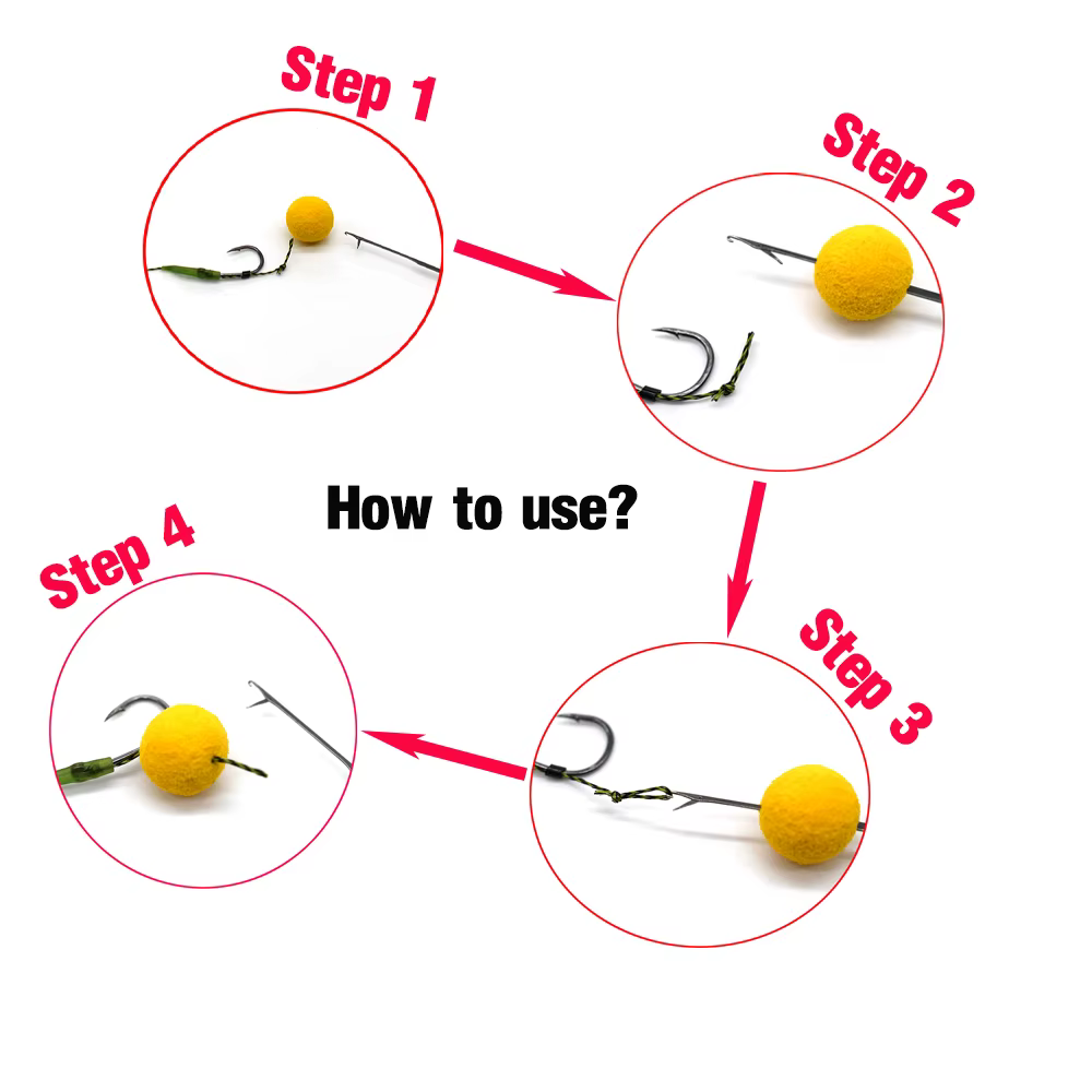 MNFT Kit completo pesca carpa - Gancho, cebo y agujas para boilies - imagen 5
