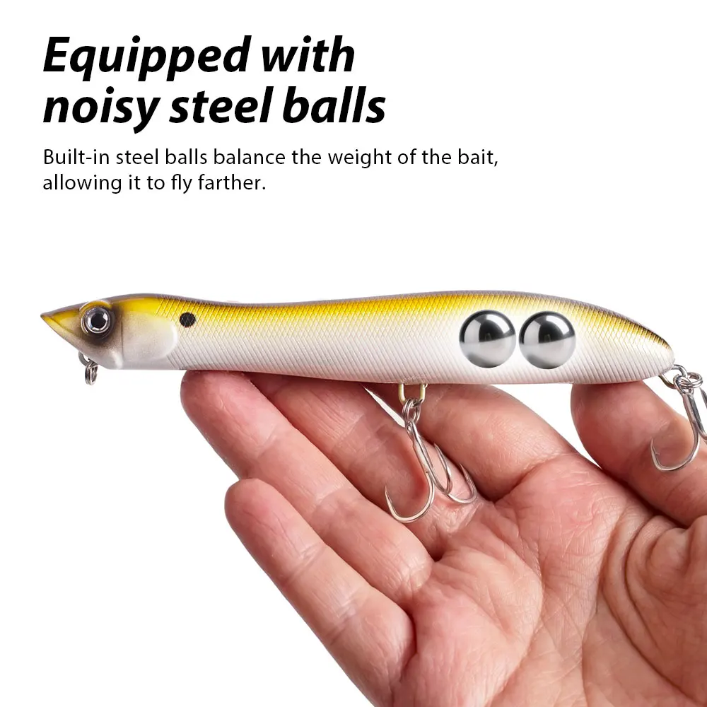 Popper Topwater Flotante 12cm para Lubina - Walking Dog - imagen 2