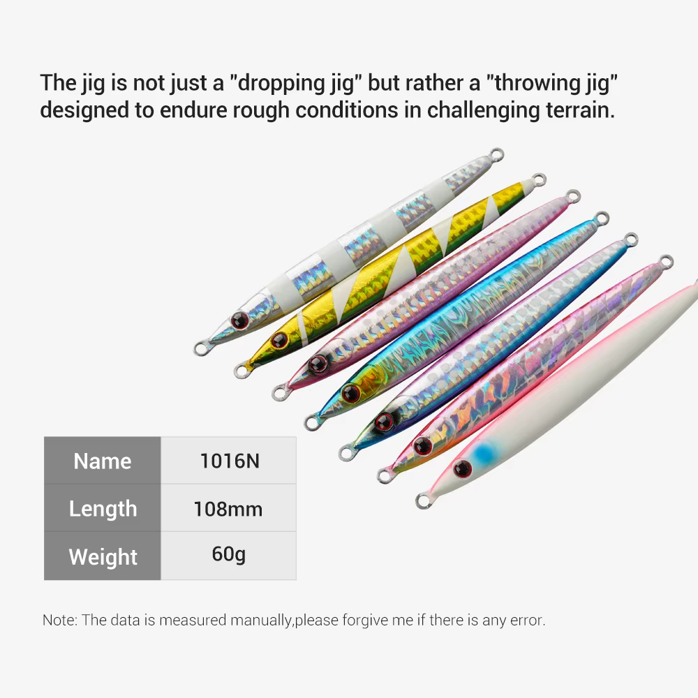 NOEBY Longtom Jig Metálico – Jigging Lento para Lubina en Costera - imagen 2