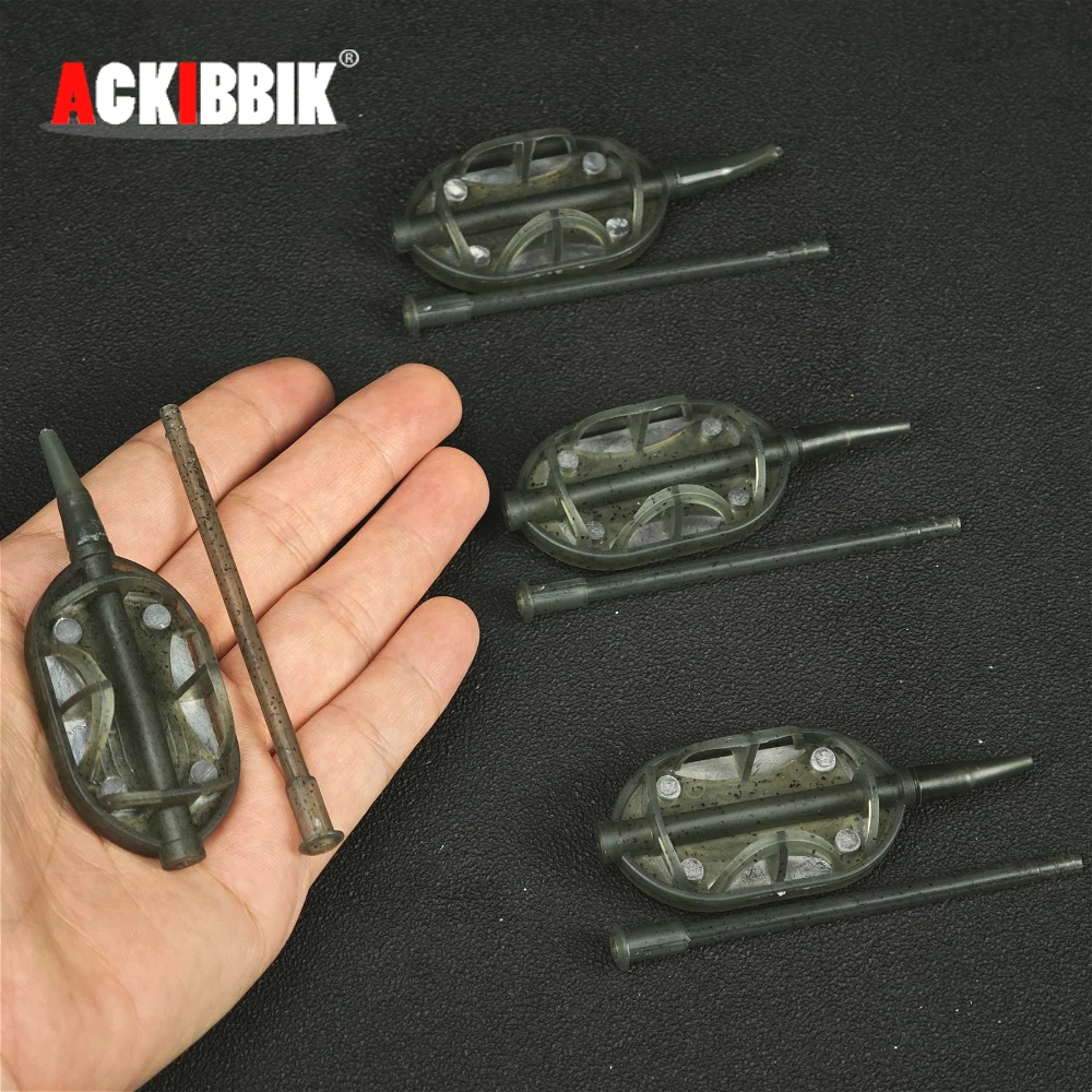 Ackibbik Alimentador de cebo para método carpa – jaula línea