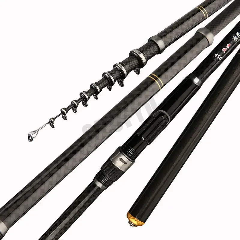 Caña ultraligera de carbono Rocky para spinning, carpa en arroyo - imagen 2
