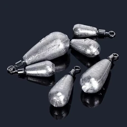 Plomos de pesca tipo bala y tubo de metal para mar