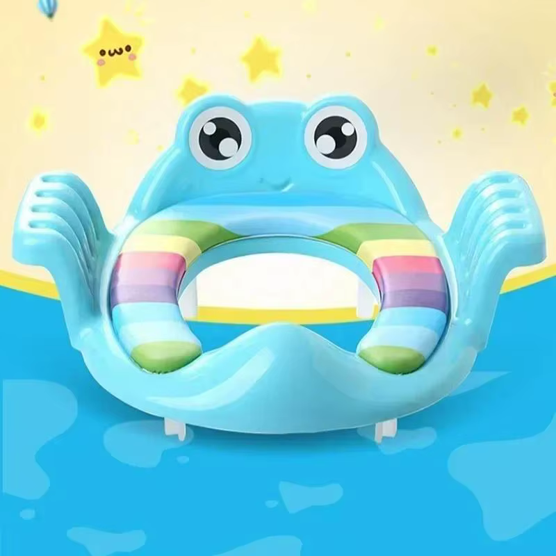 Asiento de inodoro infantil con reposabrazos para entrenamiento - imagen 3
