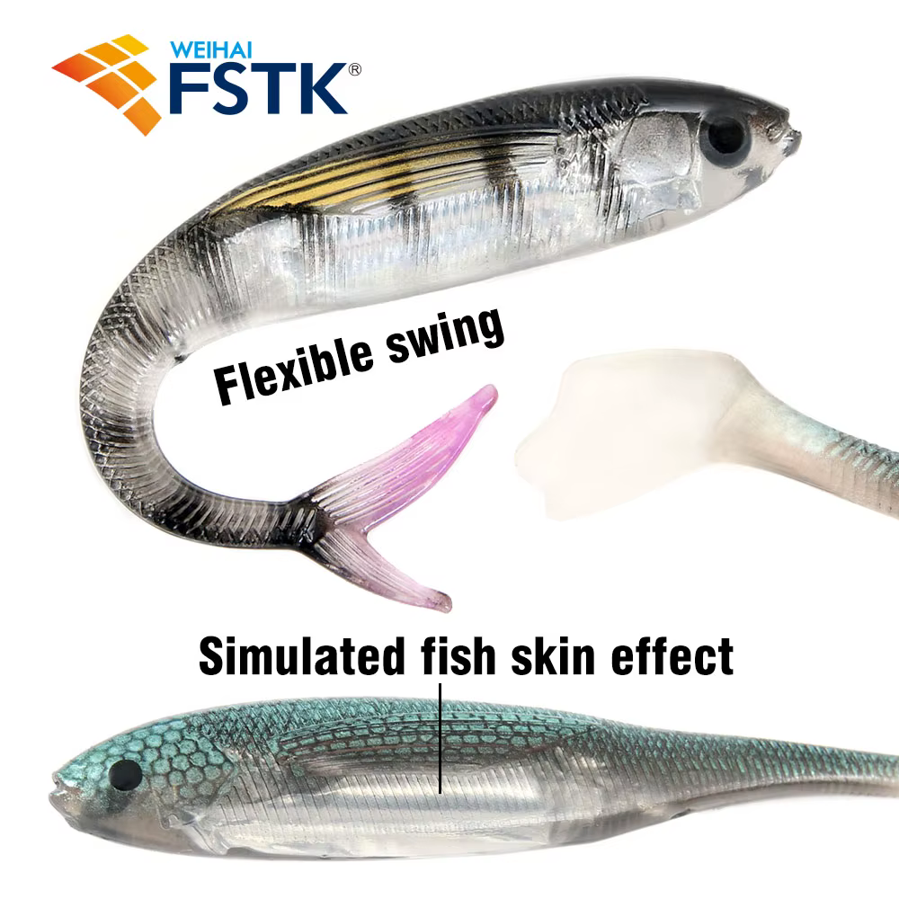 Swimbait Shad FSTK cola de paleta – Trucha y lubina - imagen 5