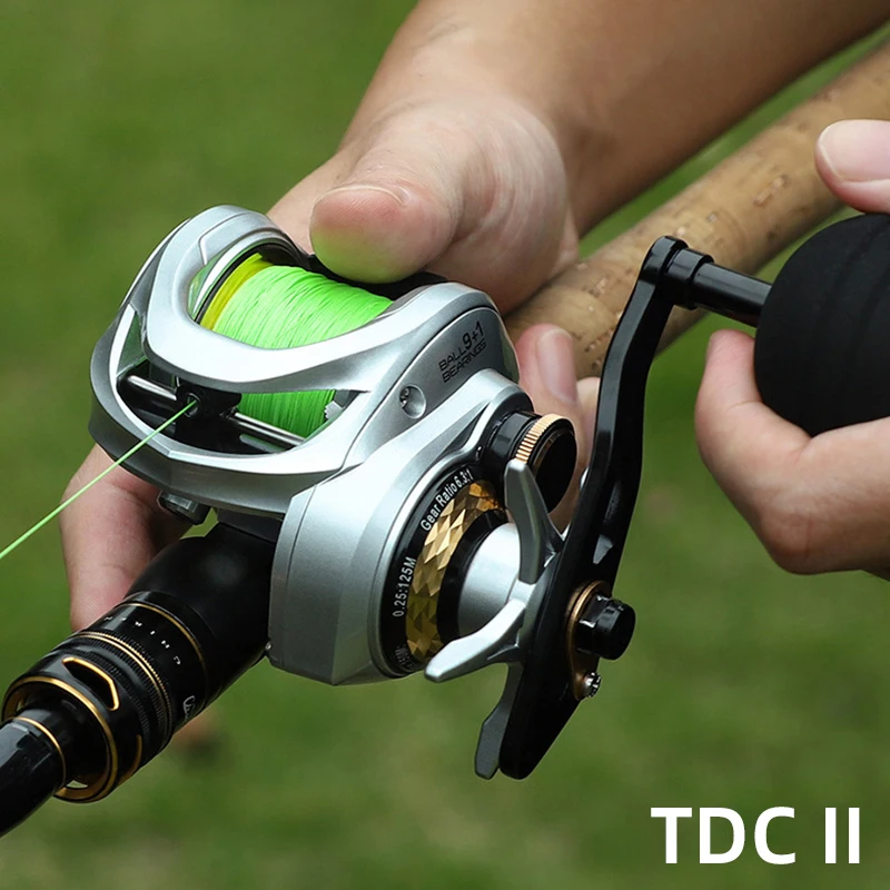 TDC3000 II Carrete baitcast para jigging en carbono, cuerpo ligero