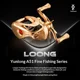 Longze A51 MC Carrete pesca aluminio para luya