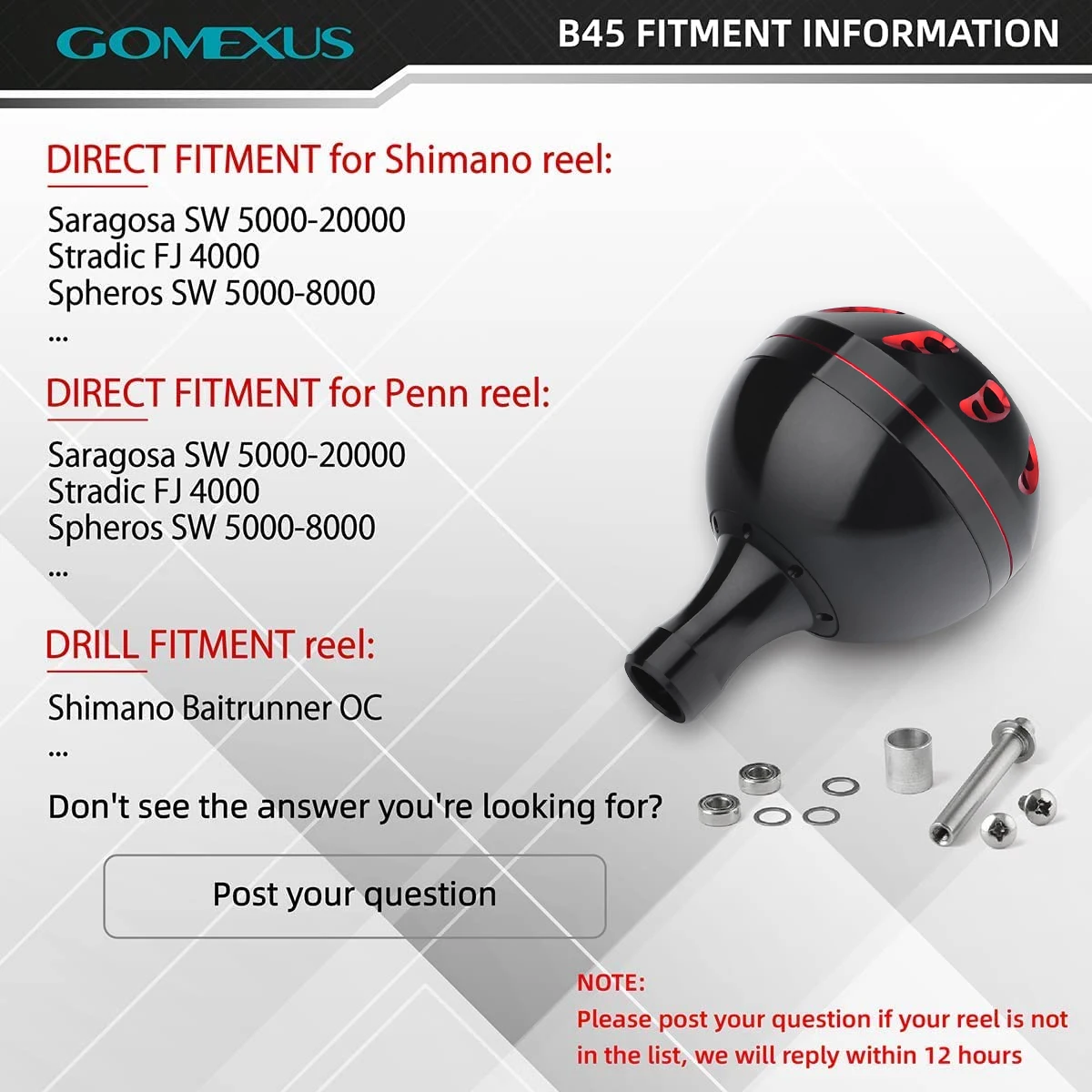 Perilla ajuste de potencia GOMEXUS para carretes Shimano Stradic - imagen 4