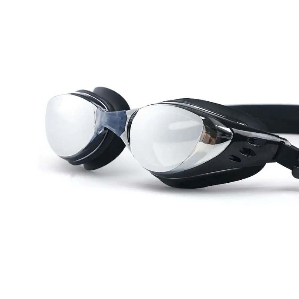 Vista frontal de las gafas de natación