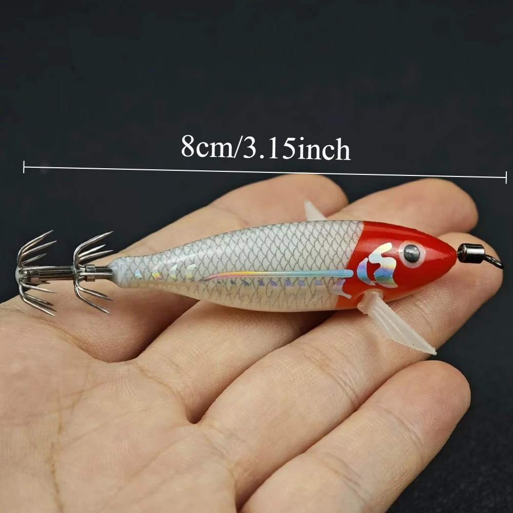 Señuelos Ackibbik de 8 cm con brillo