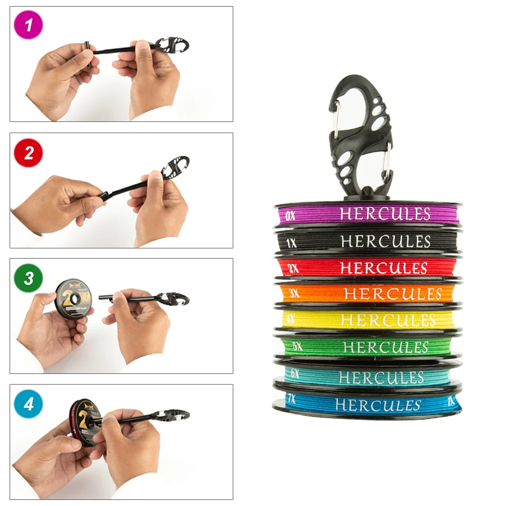 HERCULES Línea Tippet Nylon Transparente para Pesca con Mosca - imagen 3