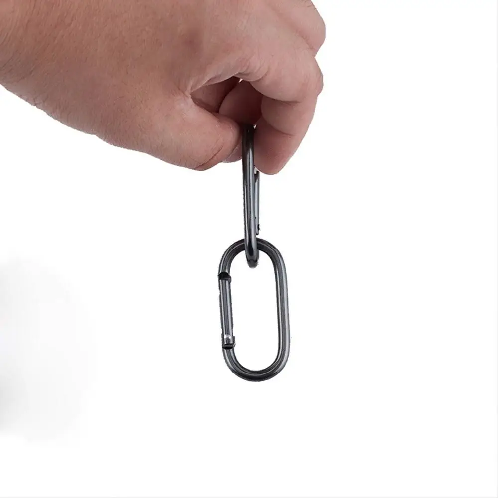 Mosquetón metálico para pesca y camping con gancho clip llavero - imagen 5