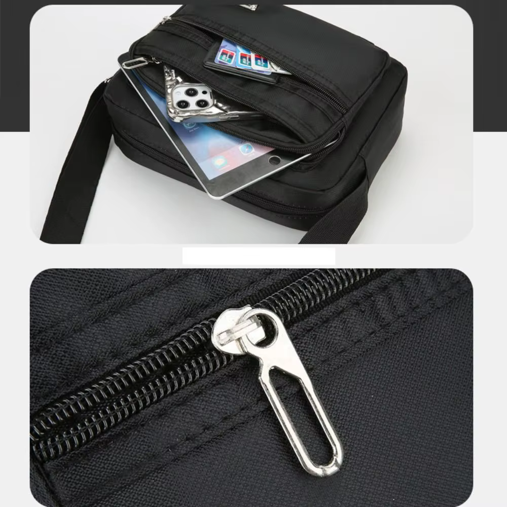 Bolso bandolera de pesca nailon Oxford hombre – Ligero y resistente - imagen 4