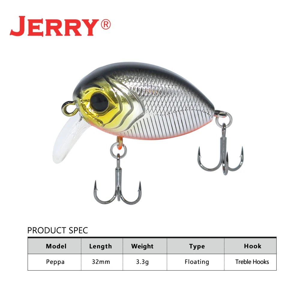 Jerry Peppa Señuelos Giratorios para Trucha – Micro Wobbler Crankbait