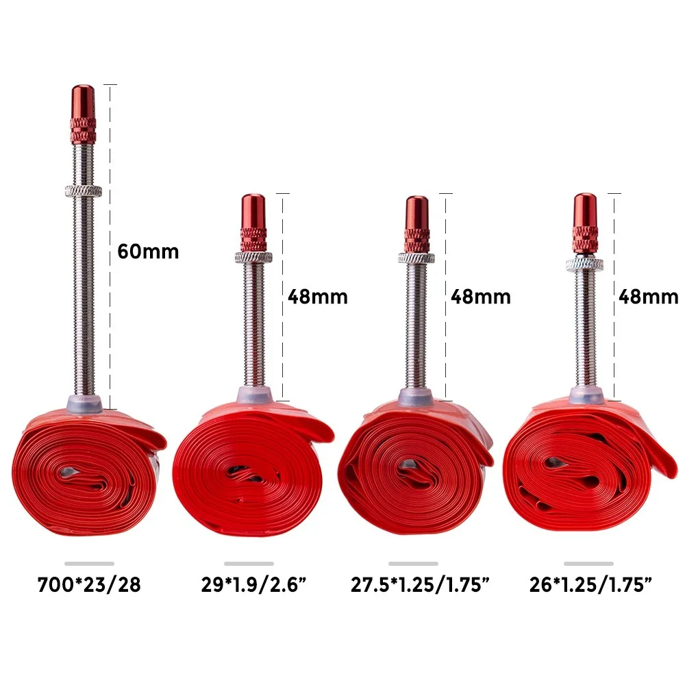 Cámara de aire TPU roja con válvula
