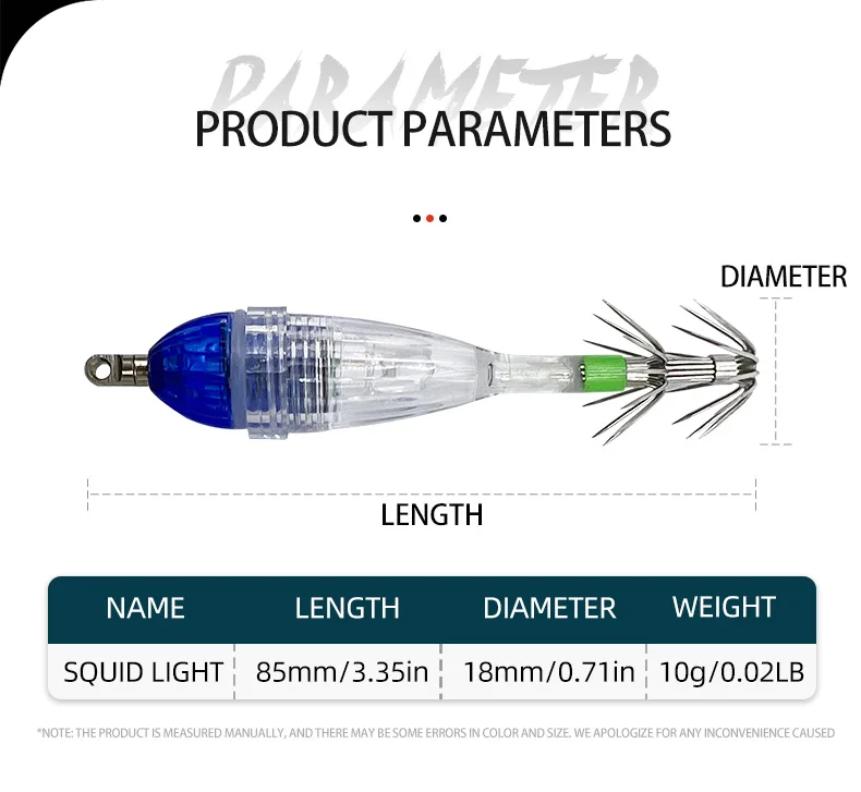 Montaje de luces en el equipo de pesca