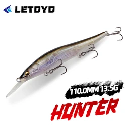 LETOYO Jerkbait Minnow Flotante para Lubina y Lucio