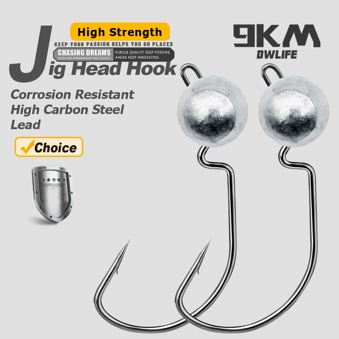 Jig Head anchos para lubina y carpa - Agua salada - imagen 3