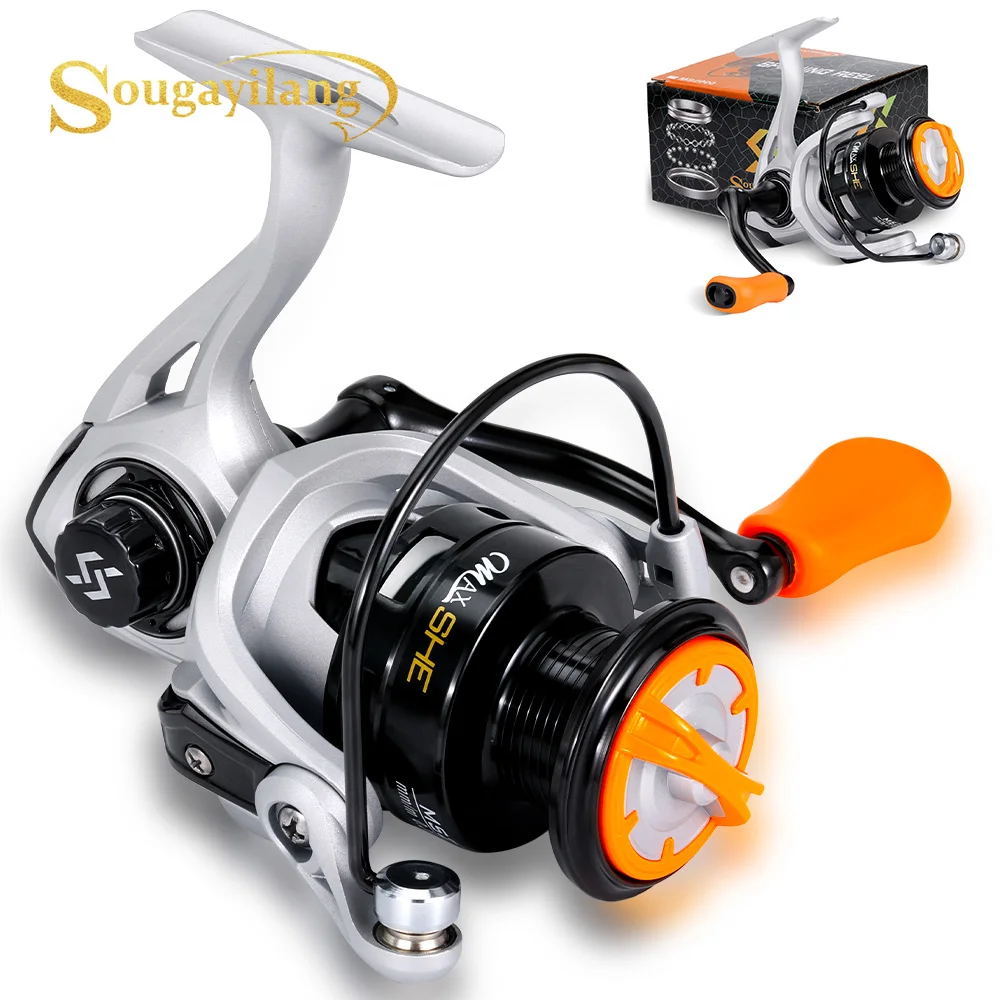 Sougayilang Carrete Giratorio de Pesca – Ideal para Agua Dulce