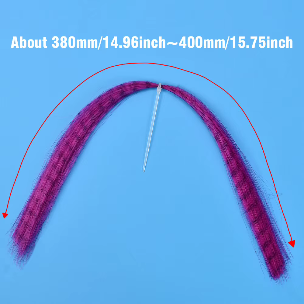 Fibras sintéticas rizadas largas para atado Clouser Minnow - imagen 2