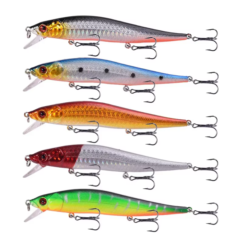 Wobbler Minnow Flotante para Lucio – Crankbait con Triple Gancho