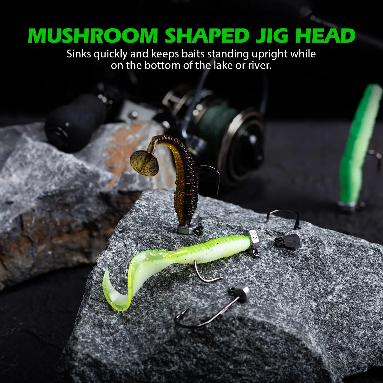 Caja de aparejos incluida con los Goture Jig Heads