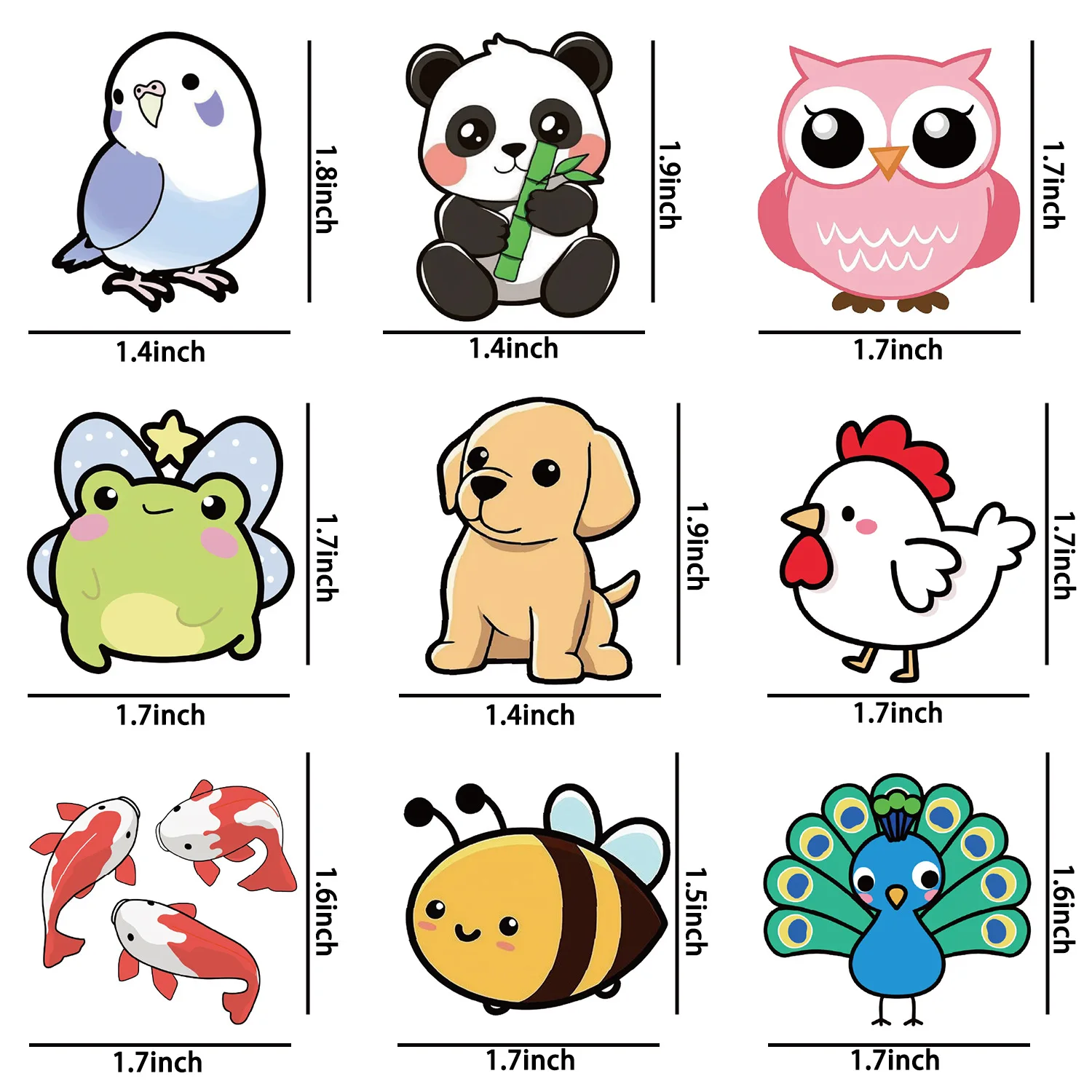 Pegatinas impermeables con motivos animados para pesca – Pack - imagen 2