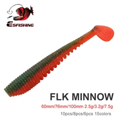 Awaruna FLK Minnow – Señuelo artificial blando perfumado para pesca de depredadores