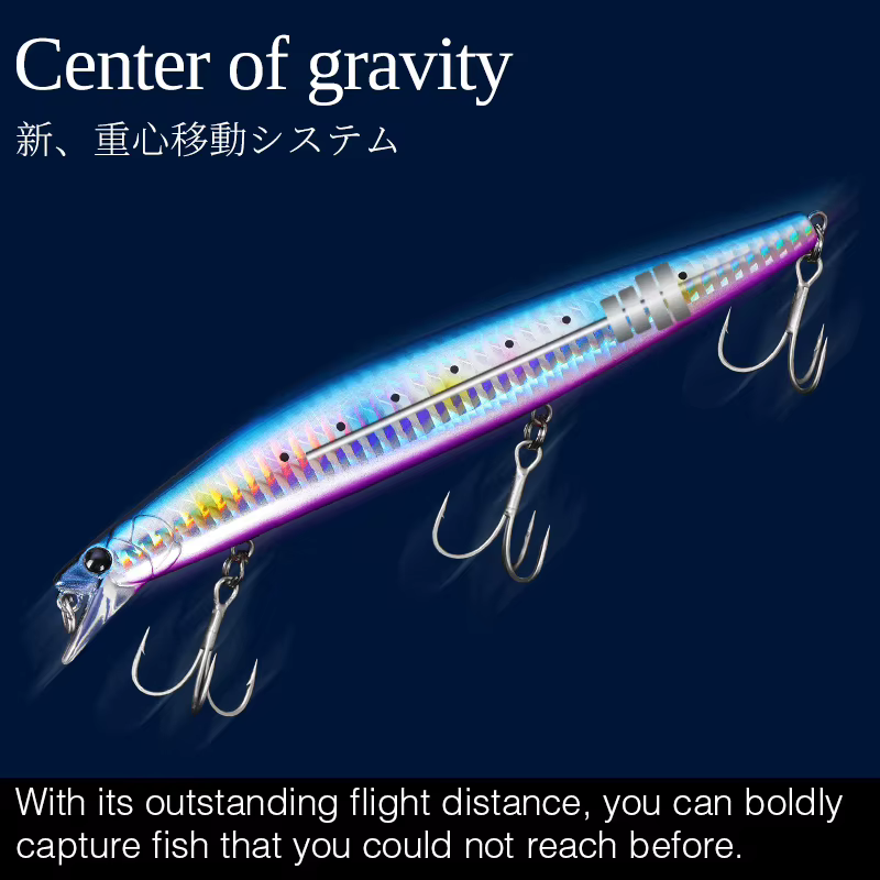 Señuelo Minnow Hundible Tsurinoya 140mm DW92 para Lubina y Lucio - imagen 5