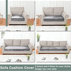 Fundas elásticas de terciopelo para cojines de sofa - Antideslizantes