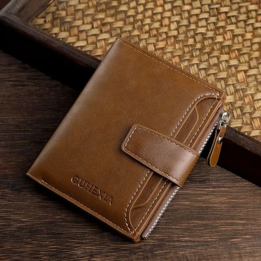 Monedero con bloqueo RFID de cuero PU para hombre, gran capacidad - imagen 4