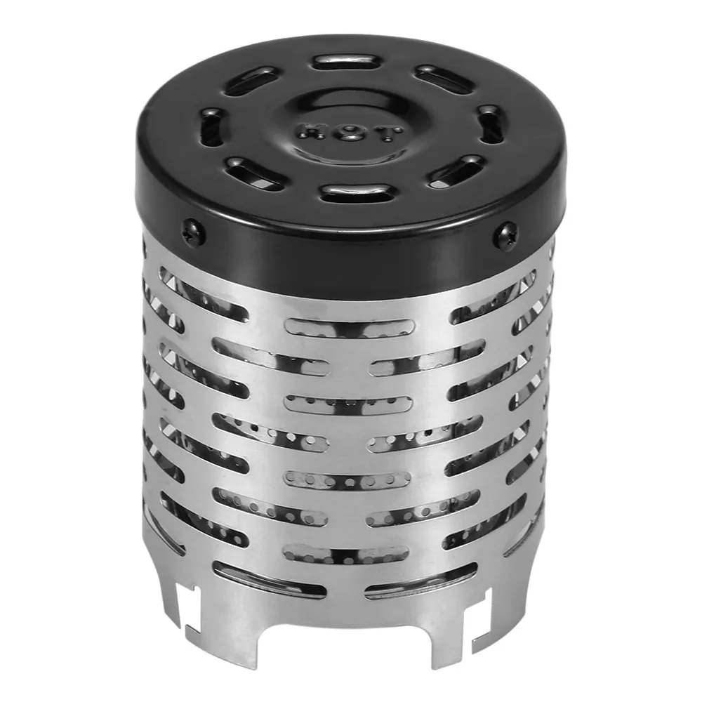 Calentador portátil de acero inoxidable con asa para camping y senderismo - imagen 4