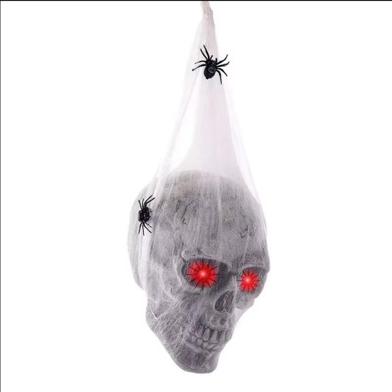 Araña y Calavera Luminosa con Sonido para Halloween - imagen 5