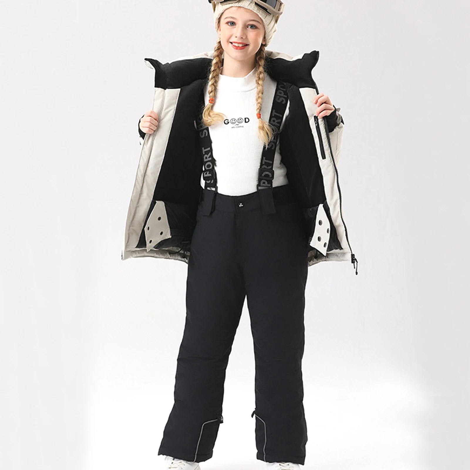 Traje de esquí impermeable infantil con chaqueta y pantalón - imagen 5