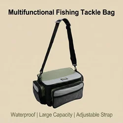 Bolsa de pesca impermeable HIRISI Oxford para carretes y accesorios