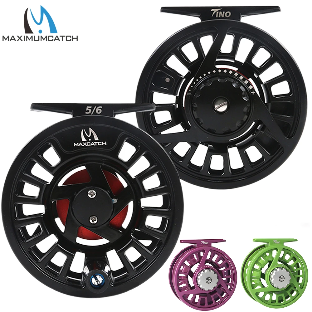 Carrete de pesca con mosca TINO Maximumcatch de aluminio fundido