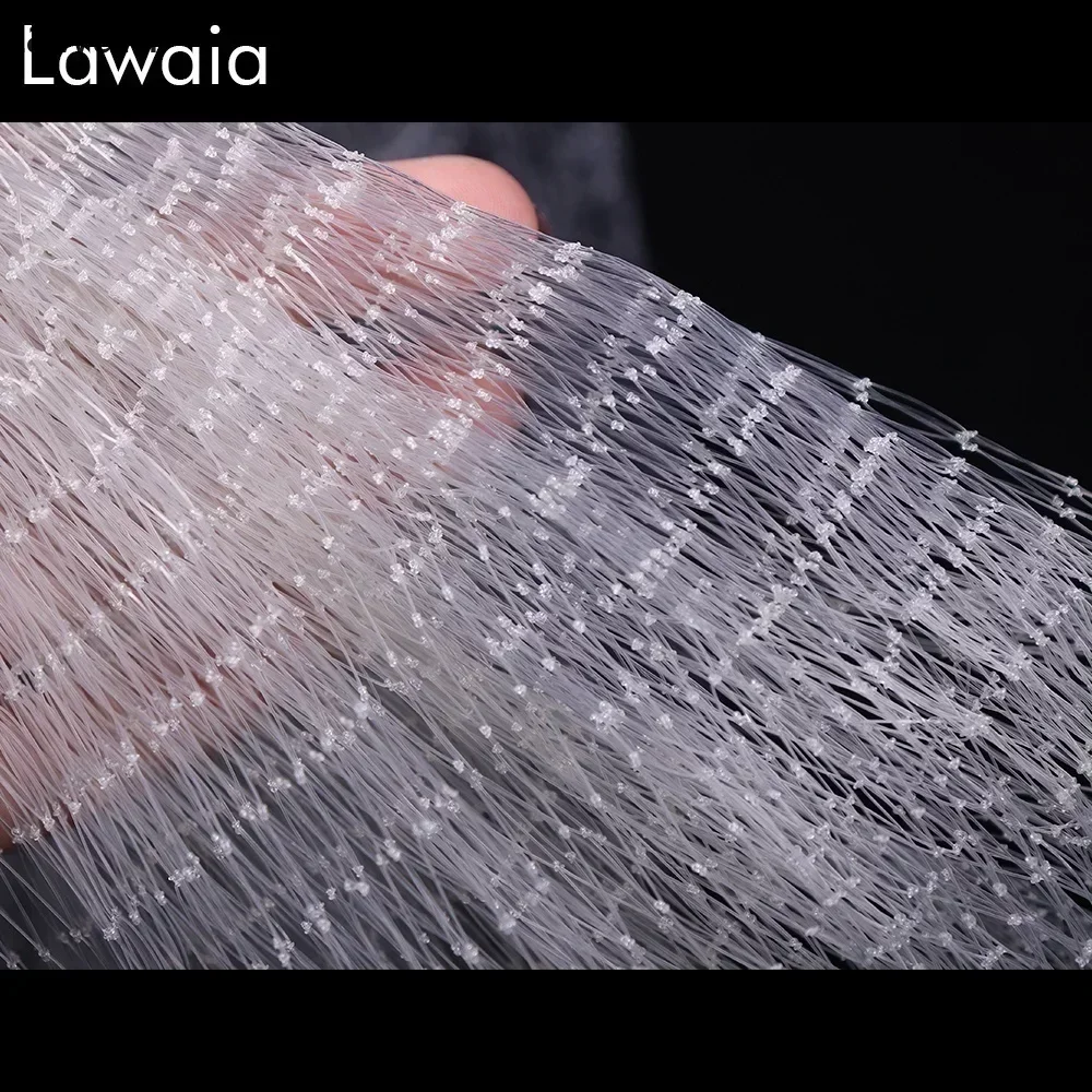 Lawaia red pesca nylon aro aluminio duradera resistente – Uso manual - imagen 4