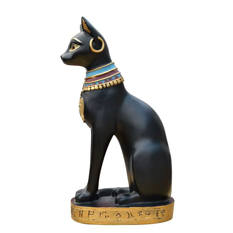 Estatuilla Gato Egipcio Ornamento Vintage Hogar Jardín - imagen 5