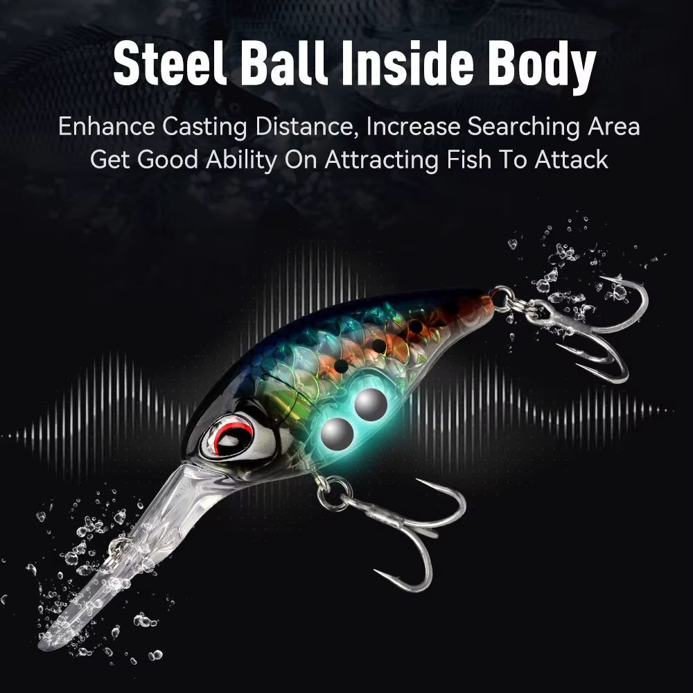 Crankbait Flotante Kingdom Minnow – Triple labio sonoro - imagen 5