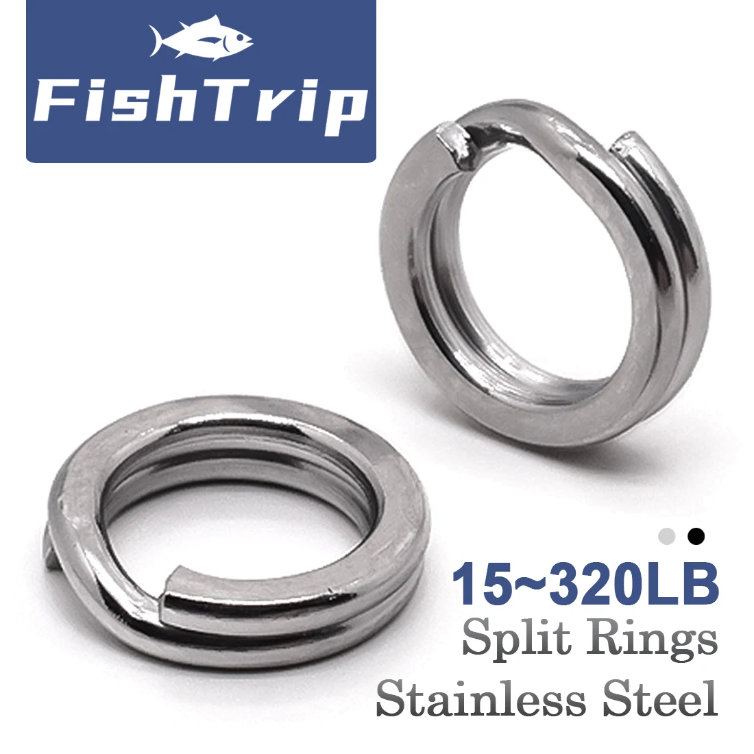 Anillos Divididos FishTrip – Acero inoxidable para agua salada