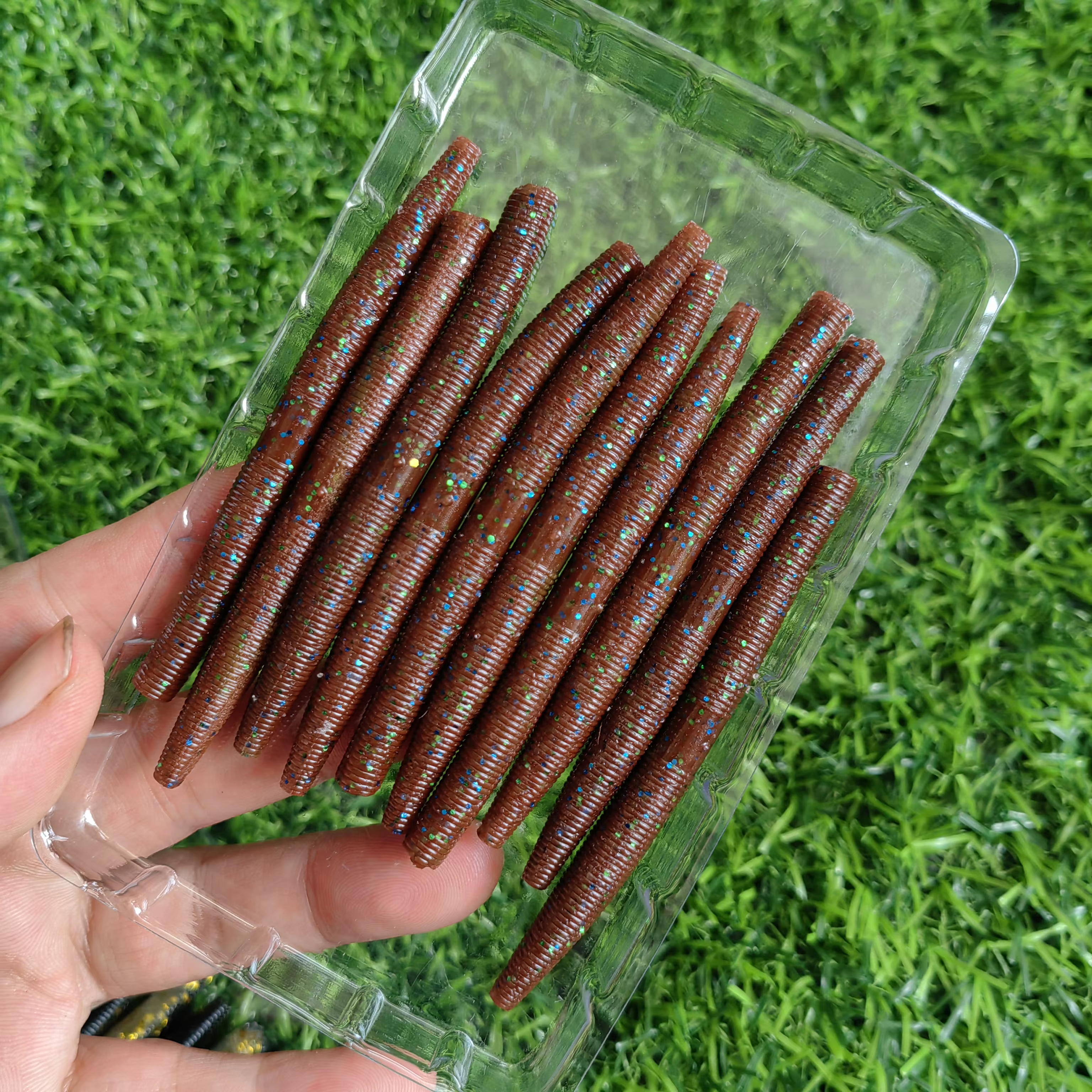 MUKUN Senko Worm señuelo Wacky Rig para lubina agua salada y dulce - imagen 5