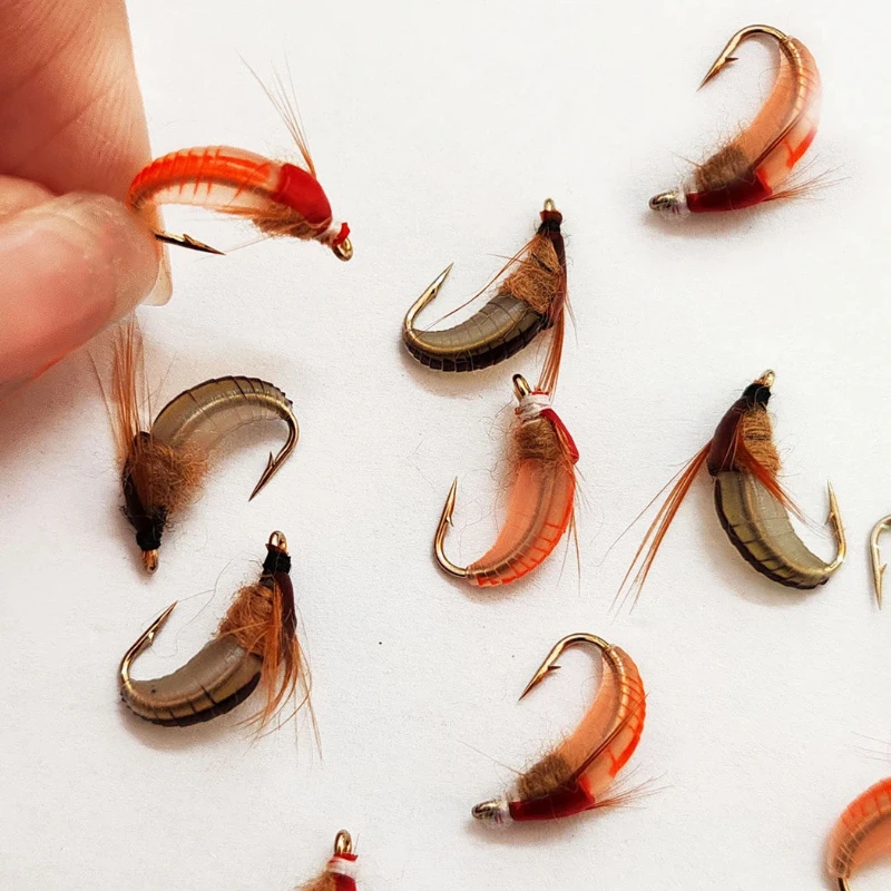 Anzuelos micro imitación insecto y minnow plateados para arroyo - imagen 5