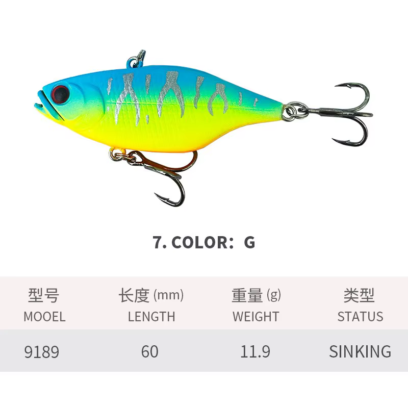 VIB 60mm – Jerkbait de vibración para pesca en mar - imagen 2