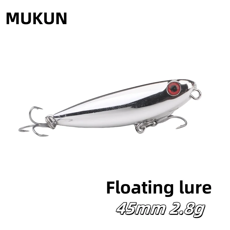 MUKUN Señuelo Topwater 45mm – Paseante Flotante para Lubina y Lucio - imagen 3