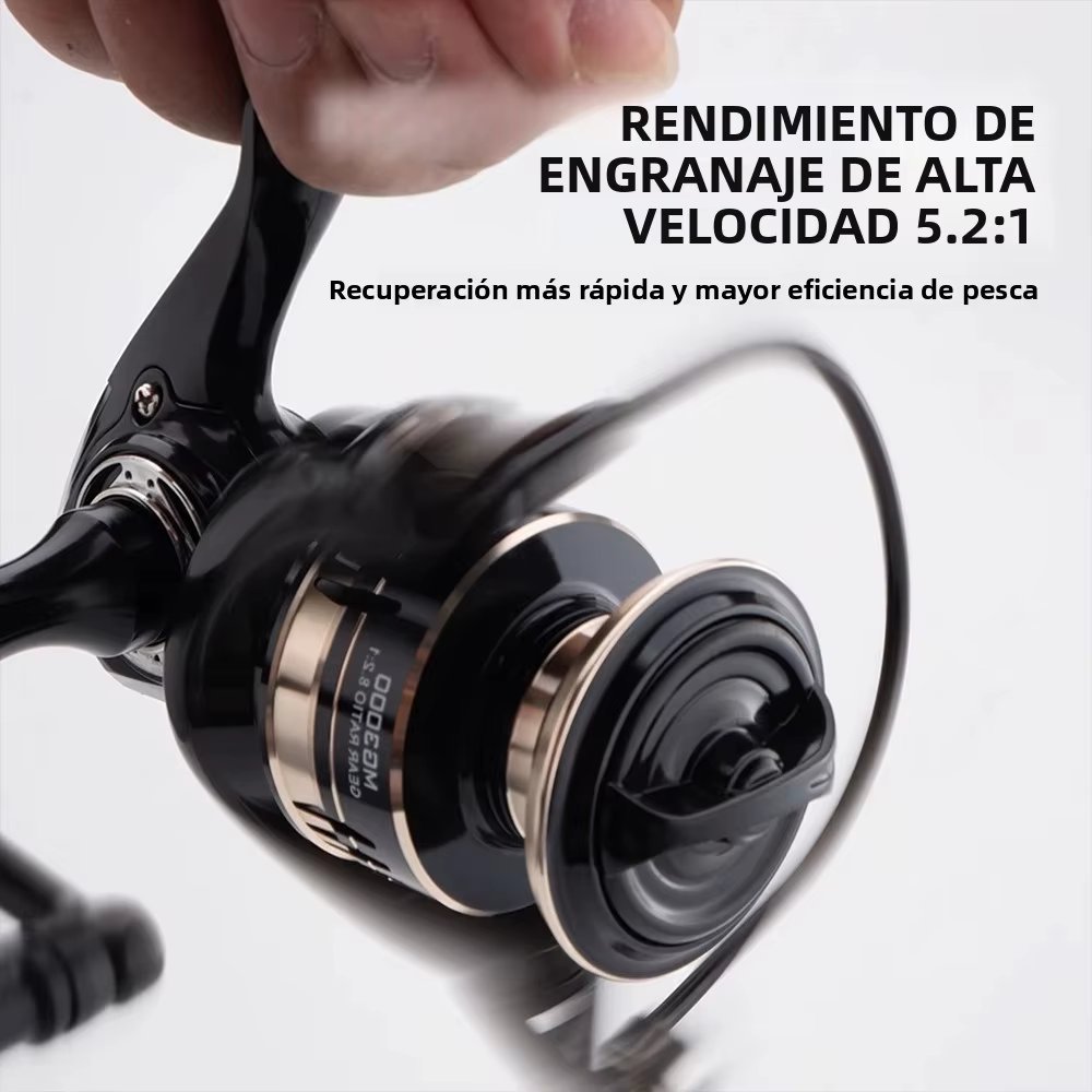 Huidiao Carrete Spinning 4000 Metal Lance Largo