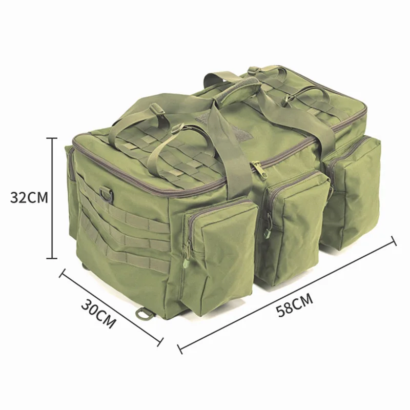 Mochila táctica scione en negro y verde