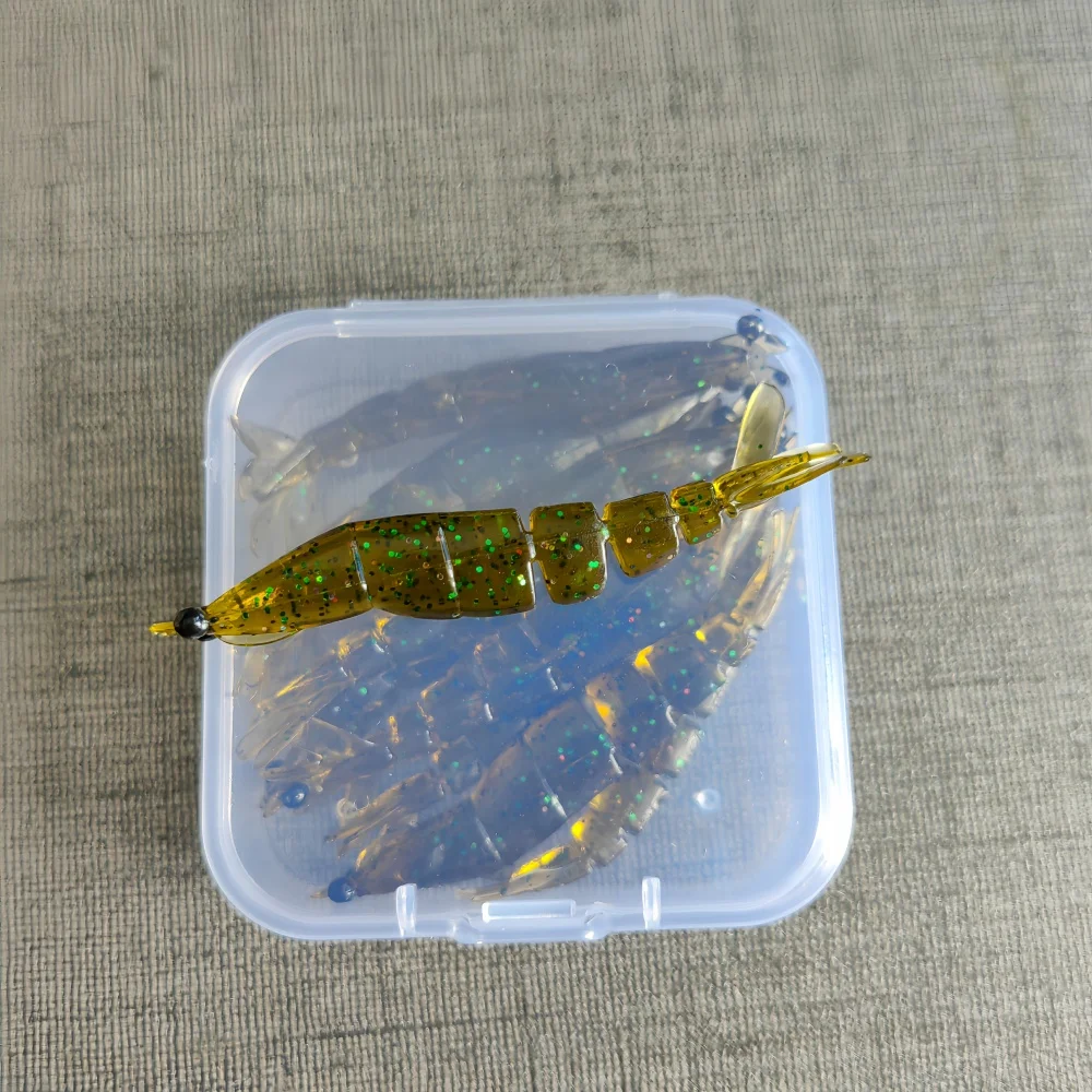 MUKUN señuelos blandos de silicona para lubina – Camarón - imagen 5