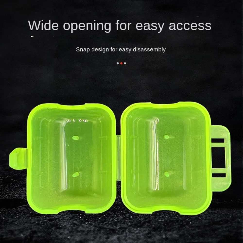 Protector de anzuelo triple portátil con fundas blancas y verdes - imagen 3