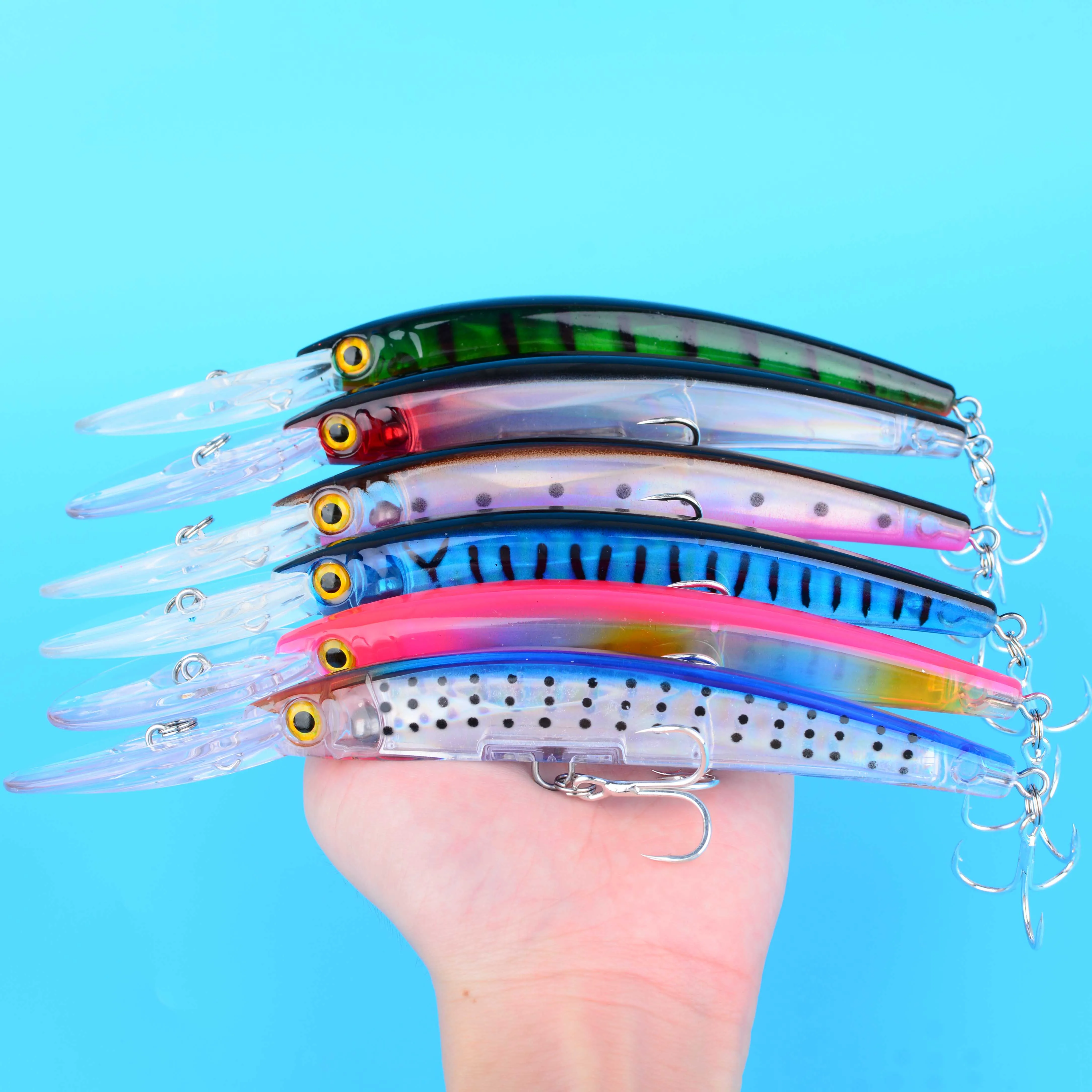 Crankbait para lubina – Señuelo Minnow Wobbler duro - imagen 2