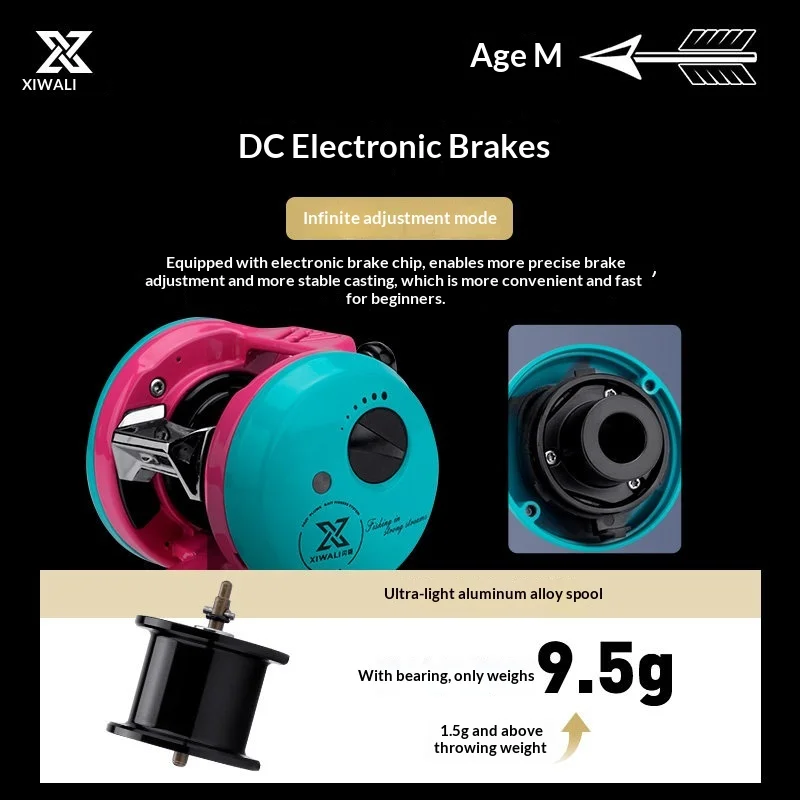 Carrete Xiwali Shanning DC con cuerpo metálico y freno micro - imagen 3