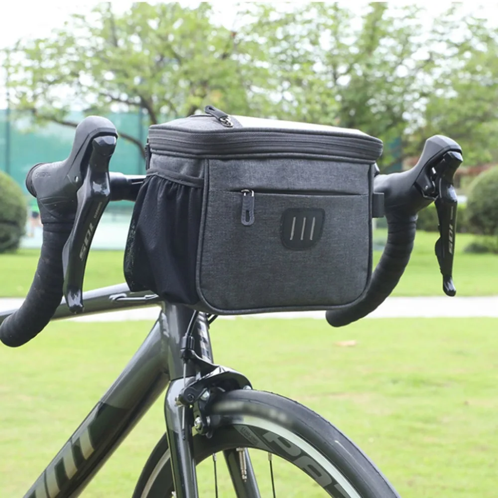 Bolsa delantera para bicicleta gran capacidad con correa desmontable - imagen 5